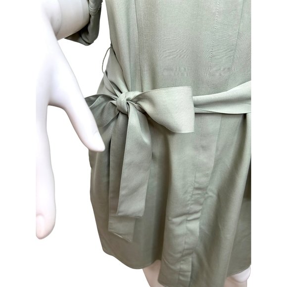 UNTUCKit USA For Her Women’s Dress 8 Button Down Tie Belt Band Collar Pockets - Picture 7 of 15